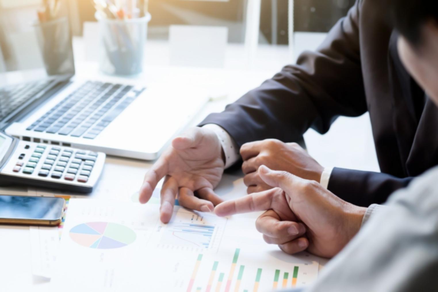 Professional team collaboration workspace showcasing content optimization process